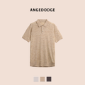 ANGEDODGE Linen Blend Short Sleeve Polo Shirt — Polo Shirts - image 1