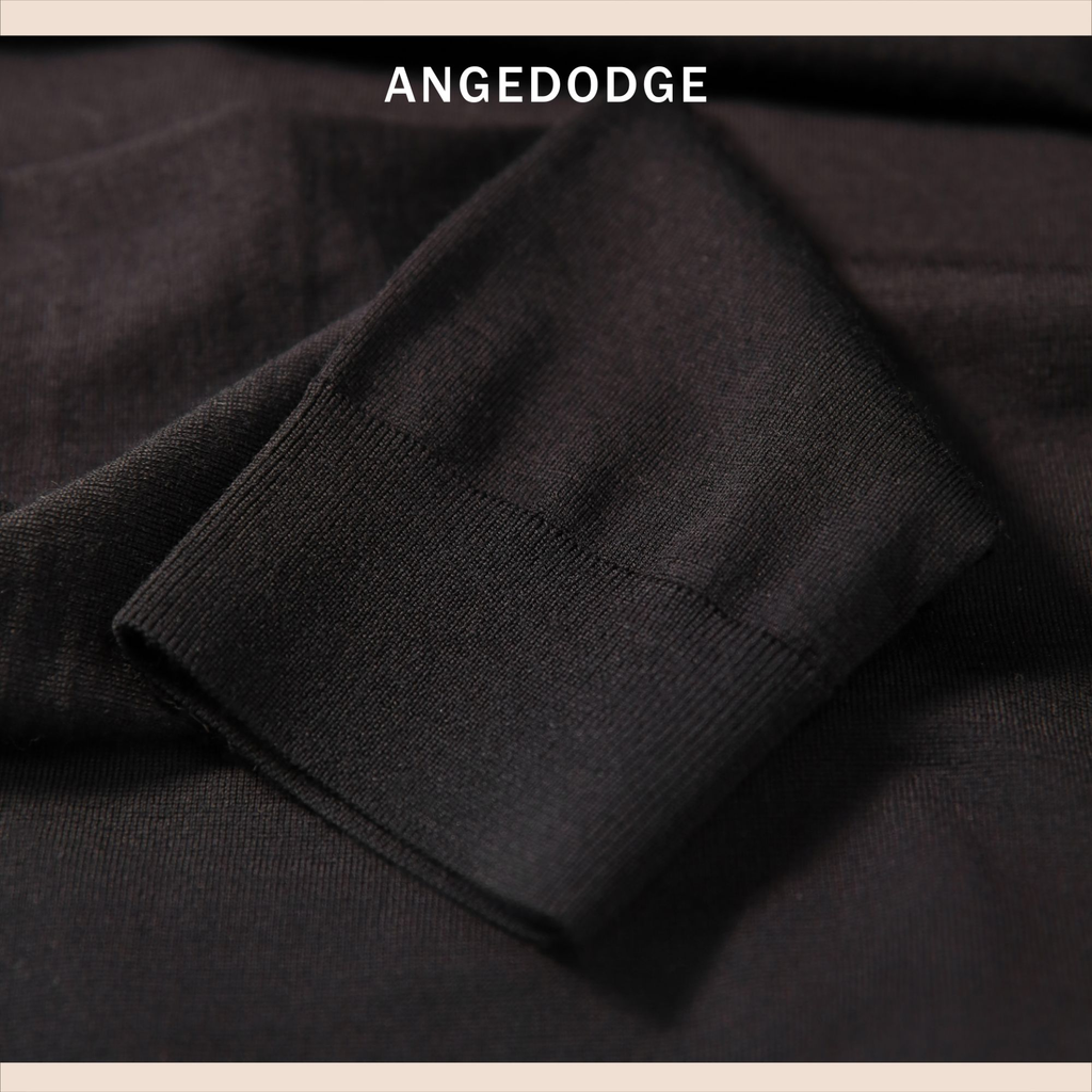 ANGEDODGE 100% Merino Wool 18-Gauge Base Sweater — Polo Shirts - image 6
