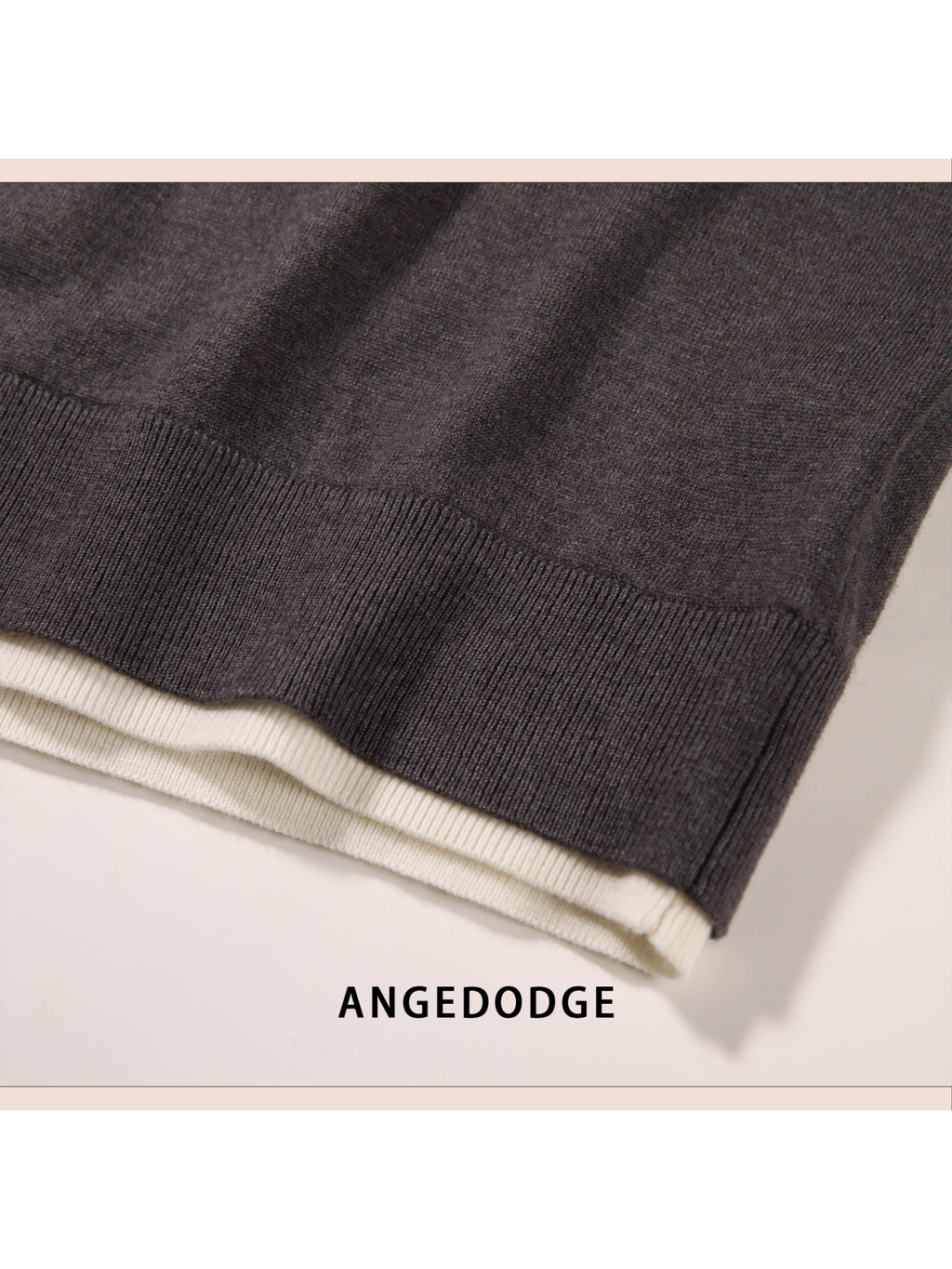 ANGEDODGE Men's Wool Blend Crew Neck Sweater — Polo Shirts - image 7
