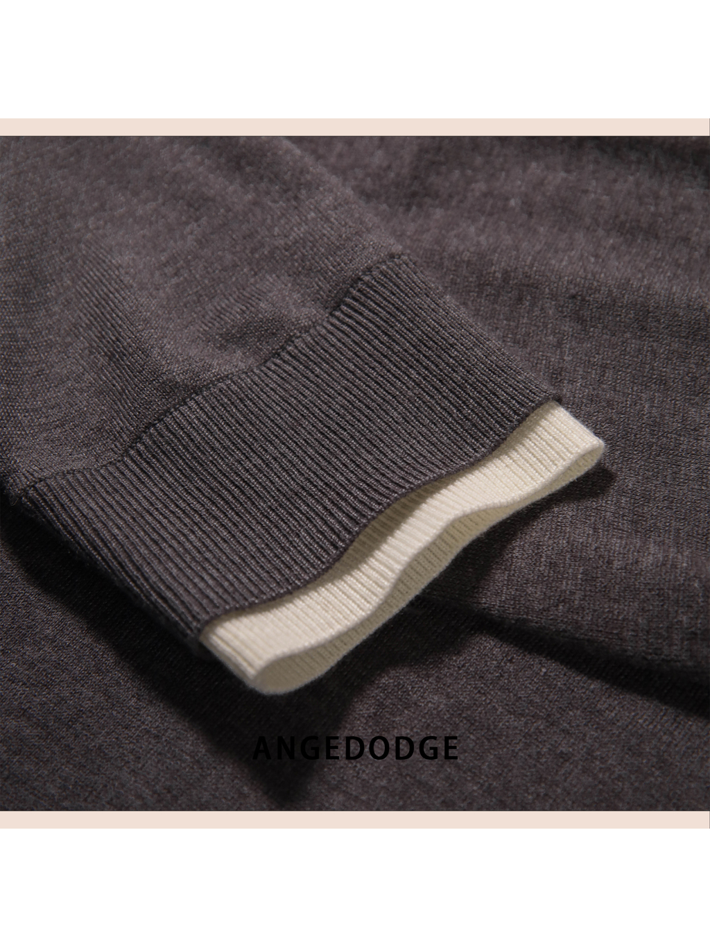ANGEDODGE Men's Wool Blend Crew Neck Sweater — Polo Shirts - image 8