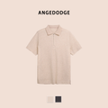 ANGEDODGE Linen Blend Short Sleeve Polo Shirt — Polo Shirts - image 1