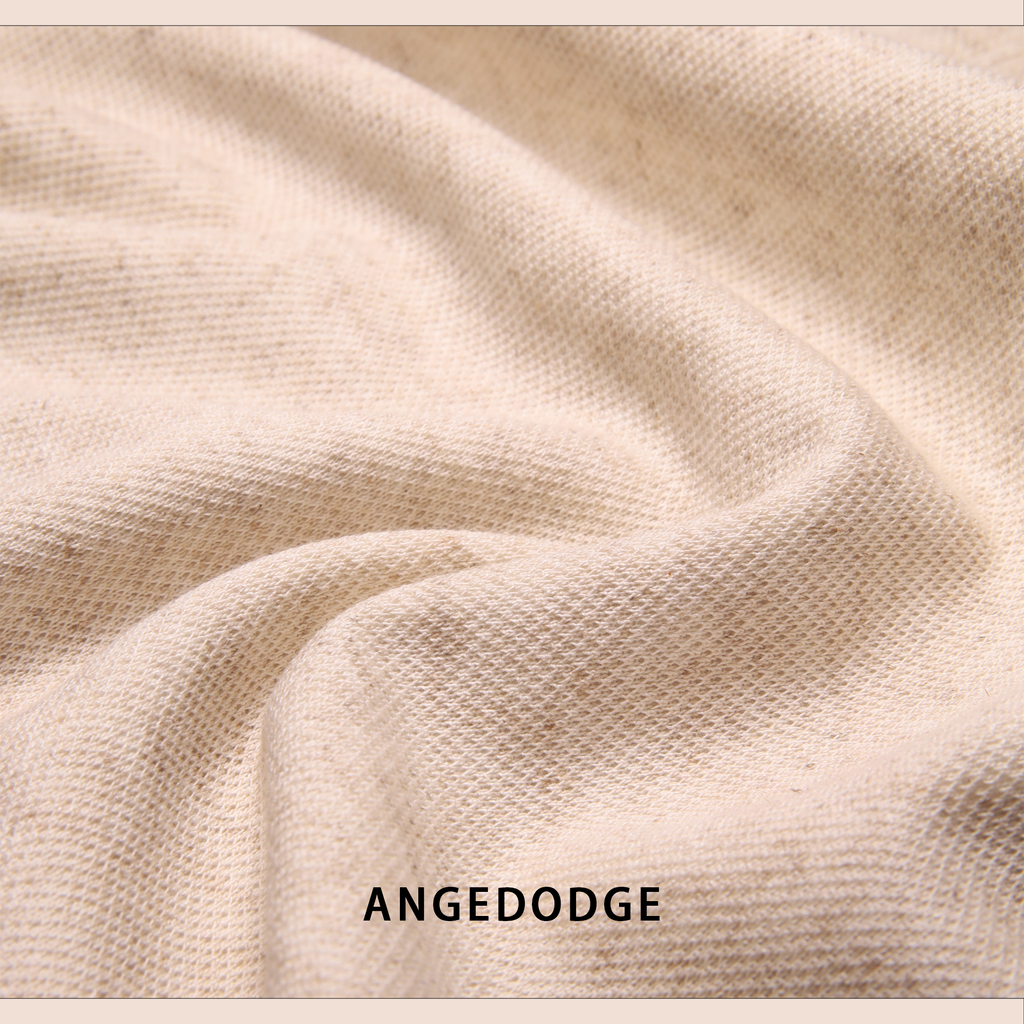 ANGEDODGE Linen Blend Short Sleeve Polo Shirt — Polo Shirts - image 3