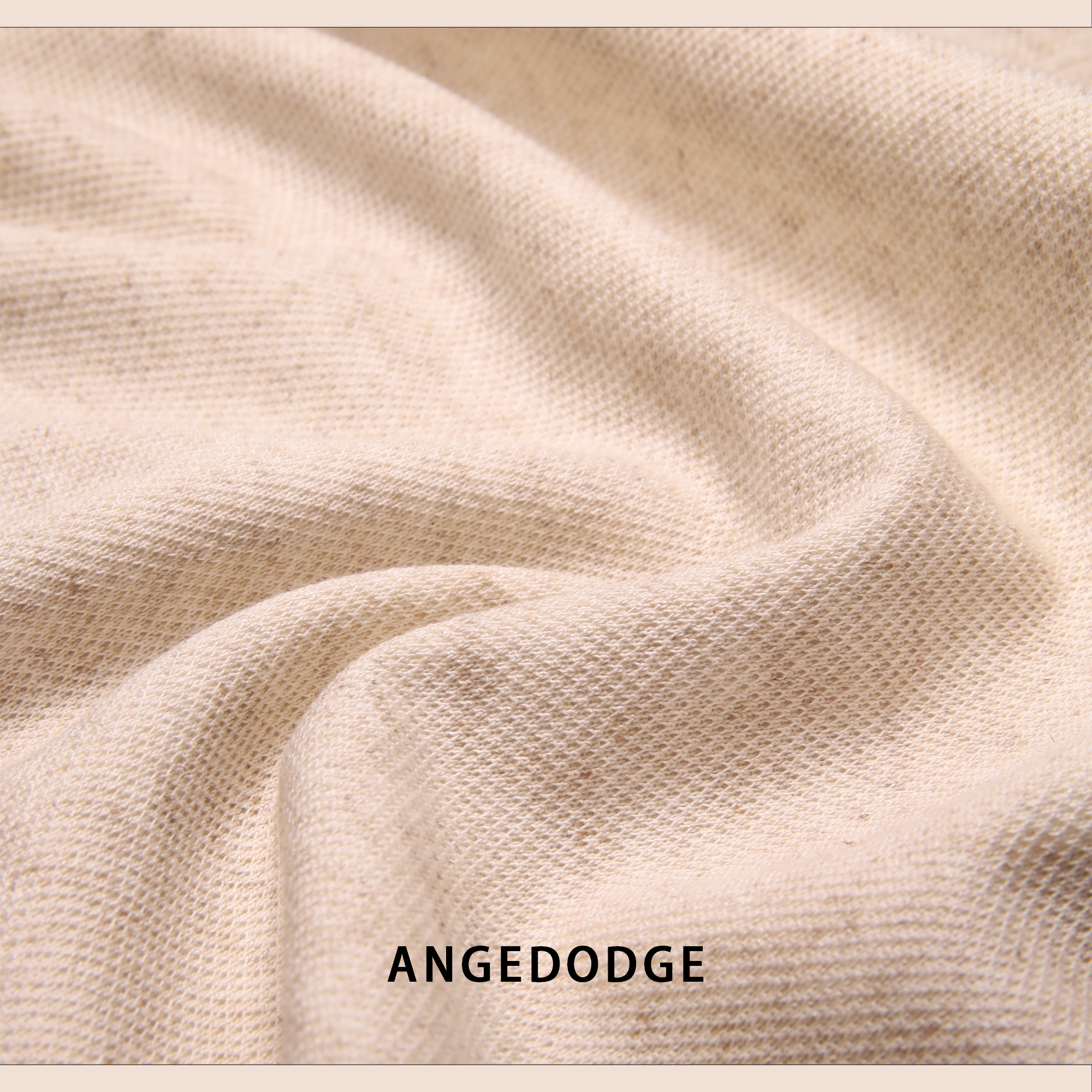ANGEDODGE Linen Blend Short Sleeve Polo Shirt — Polo Shirts - image 3