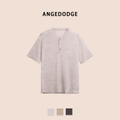ANGEDODGE Linen Blend Short Sleeve Polo Shirt — Polo Shirts - image 1