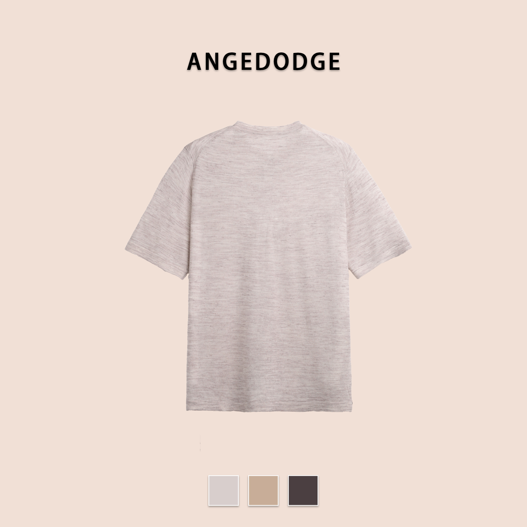 ANGEDODGE Linen Blend Short Sleeve Polo Shirt — Polo Shirts - image 2