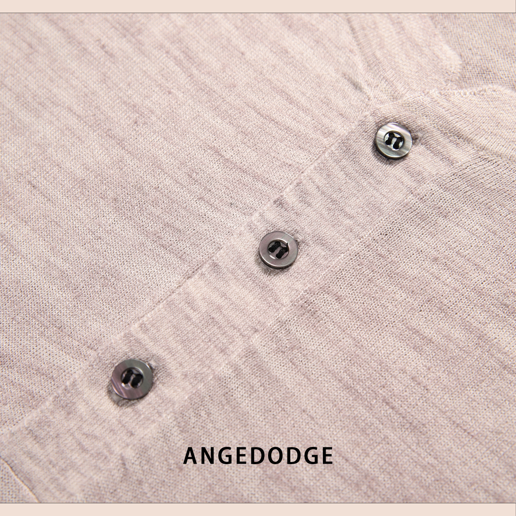 ANGEDODGE Linen Blend Short Sleeve Polo Shirt — Polo Shirts - image 7