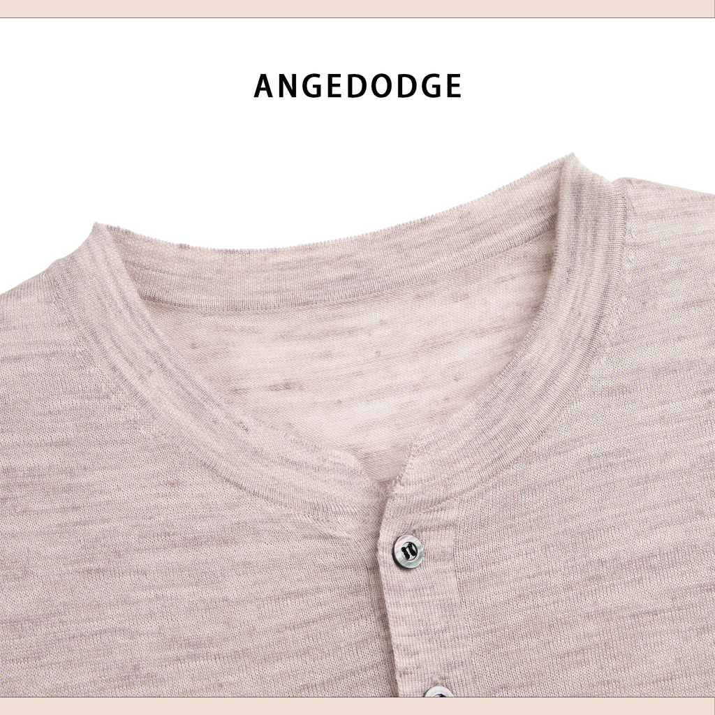 ANGEDODGE Linen Blend Short Sleeve Polo Shirt — Polo Shirts - image 10