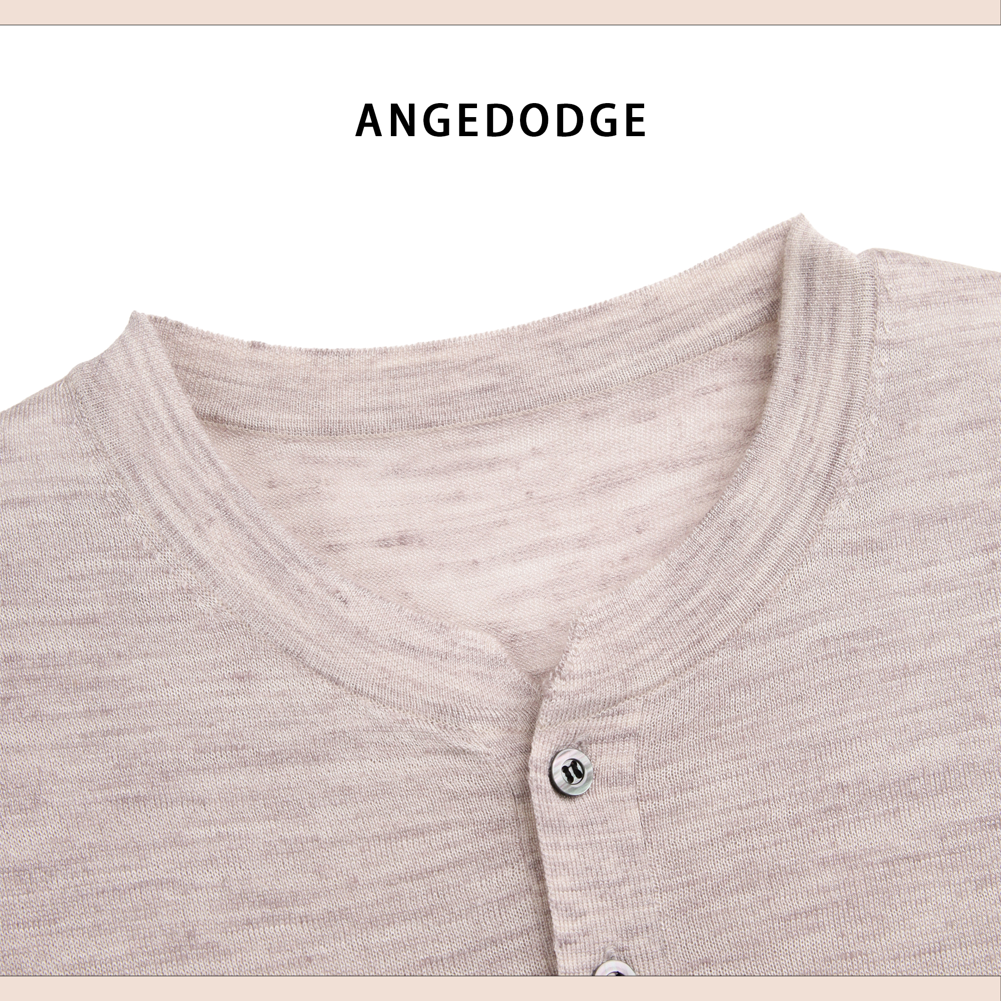ANGEDODGE Linen Blend Short Sleeve Polo Shirt — Polo Shirts - image 10