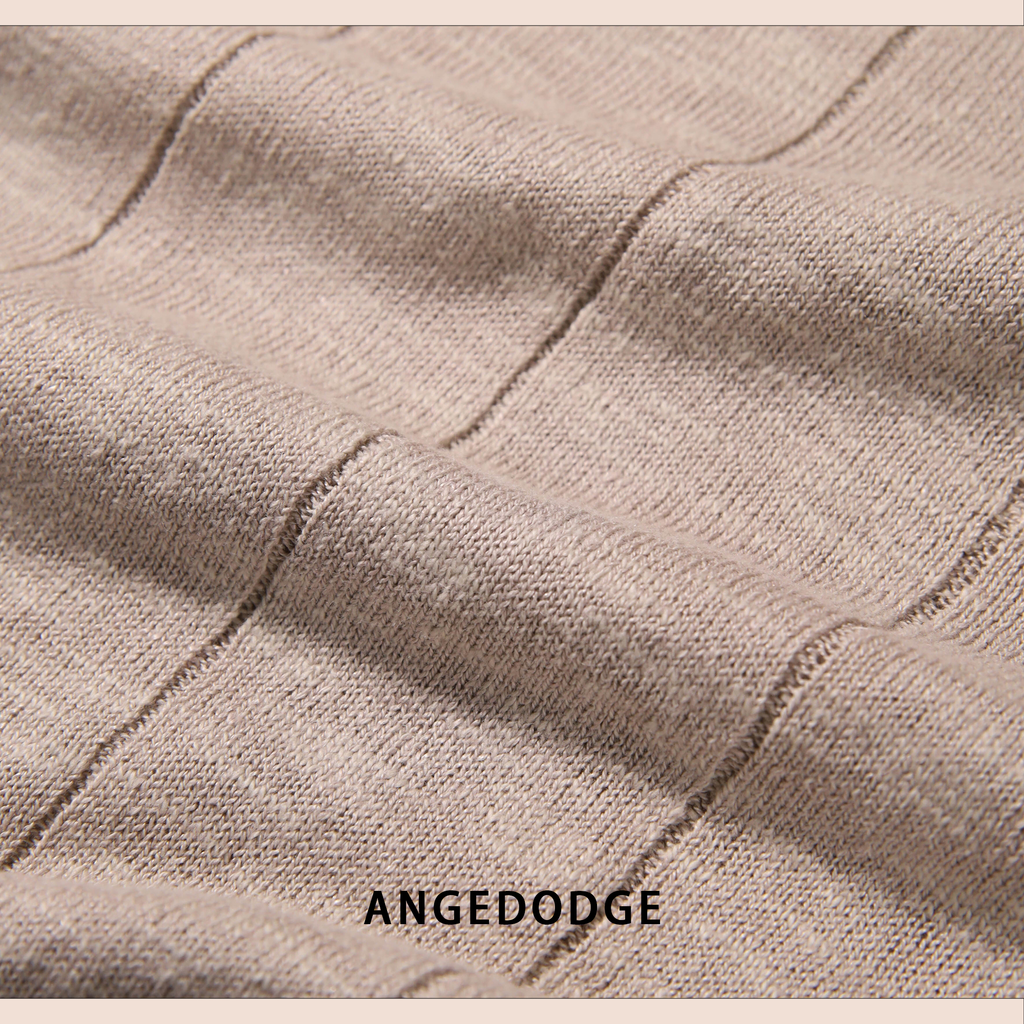 ANGEDODGE Knit Collar Short Sleeve T-Shirt — T-Shirts - image 7