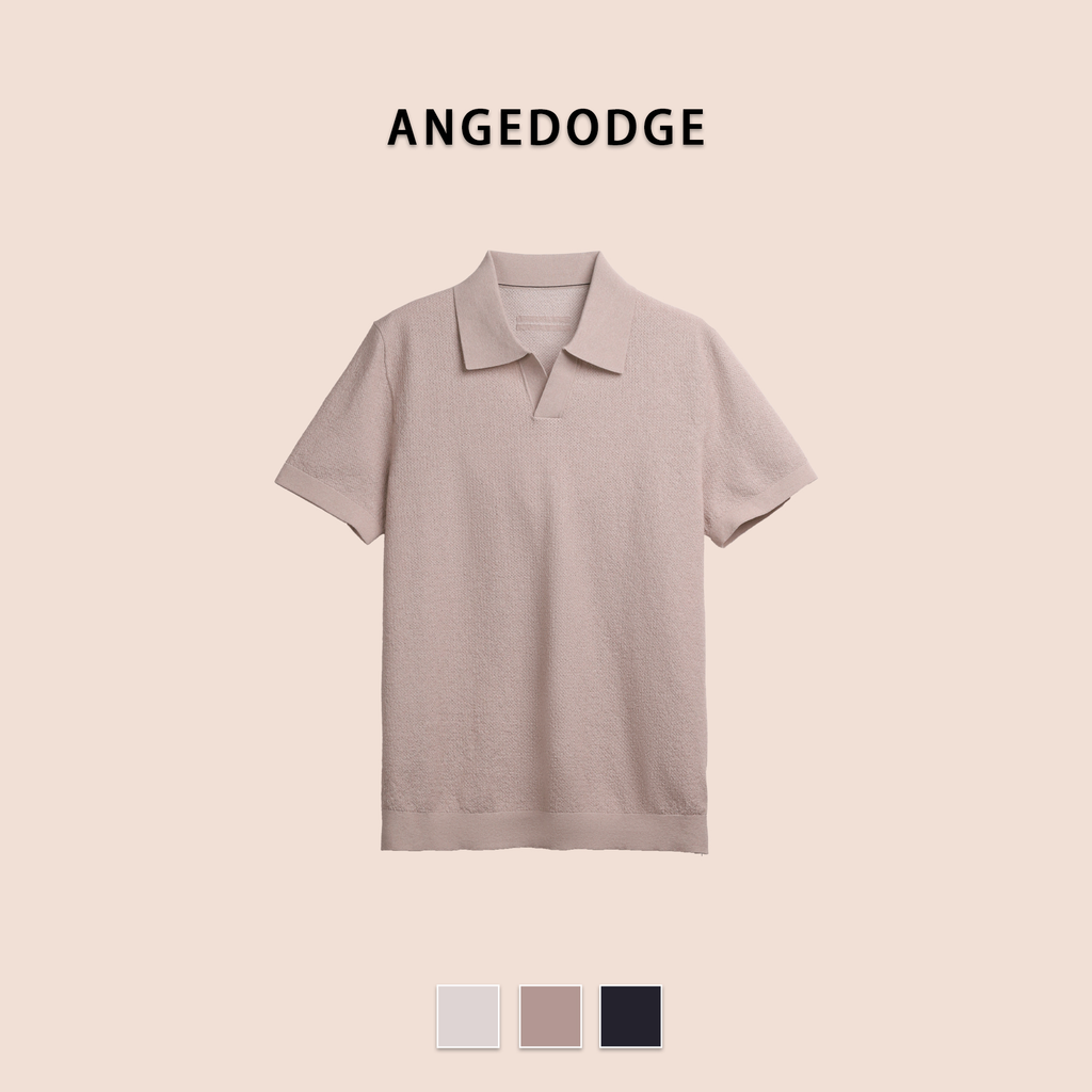 ANGEDODGE Men's Relaxed Fit Short Sleeve Polo Shirt — Polo Shirts - image 3