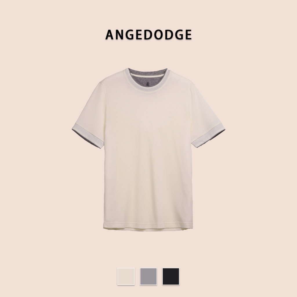 ANGEDODGE Cotton Blend Colorblock T-Shirt — T-Shirts - image 1