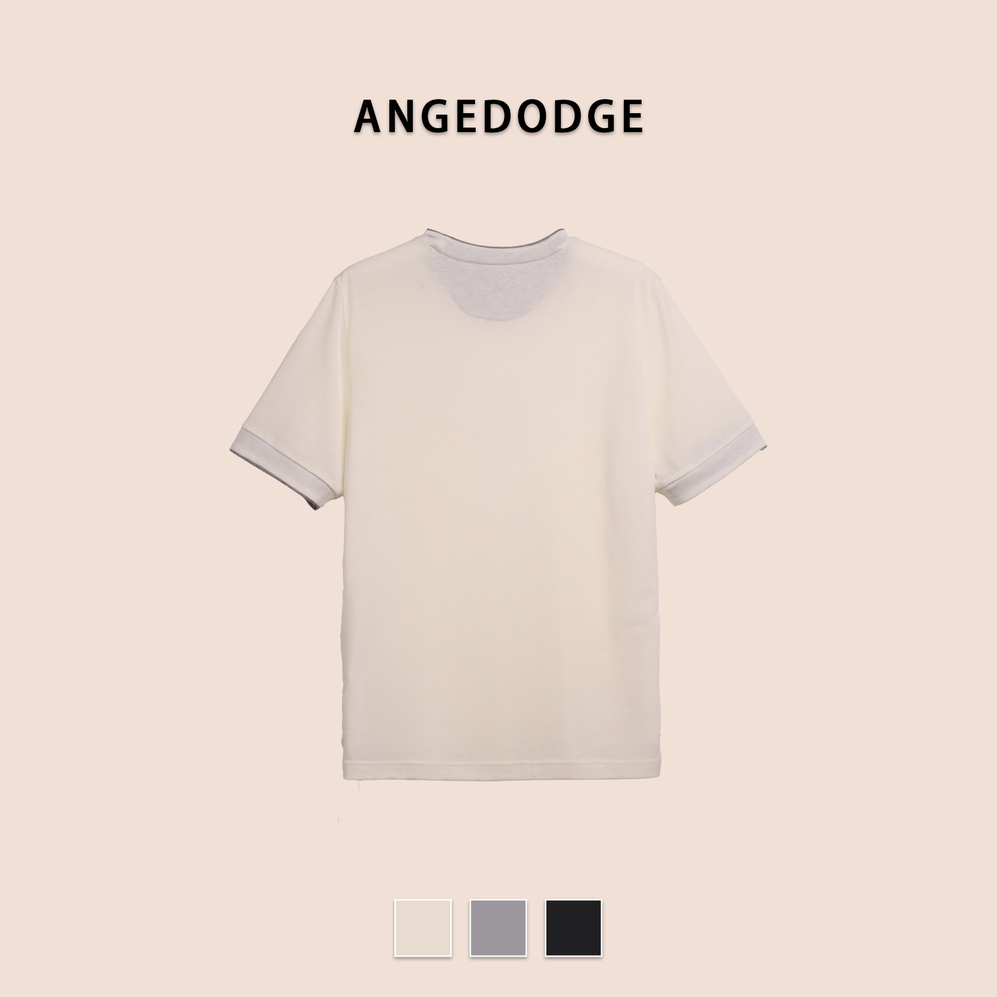 ANGEDODGE Cotton Blend Colorblock T-Shirt — T-Shirts - image 2
