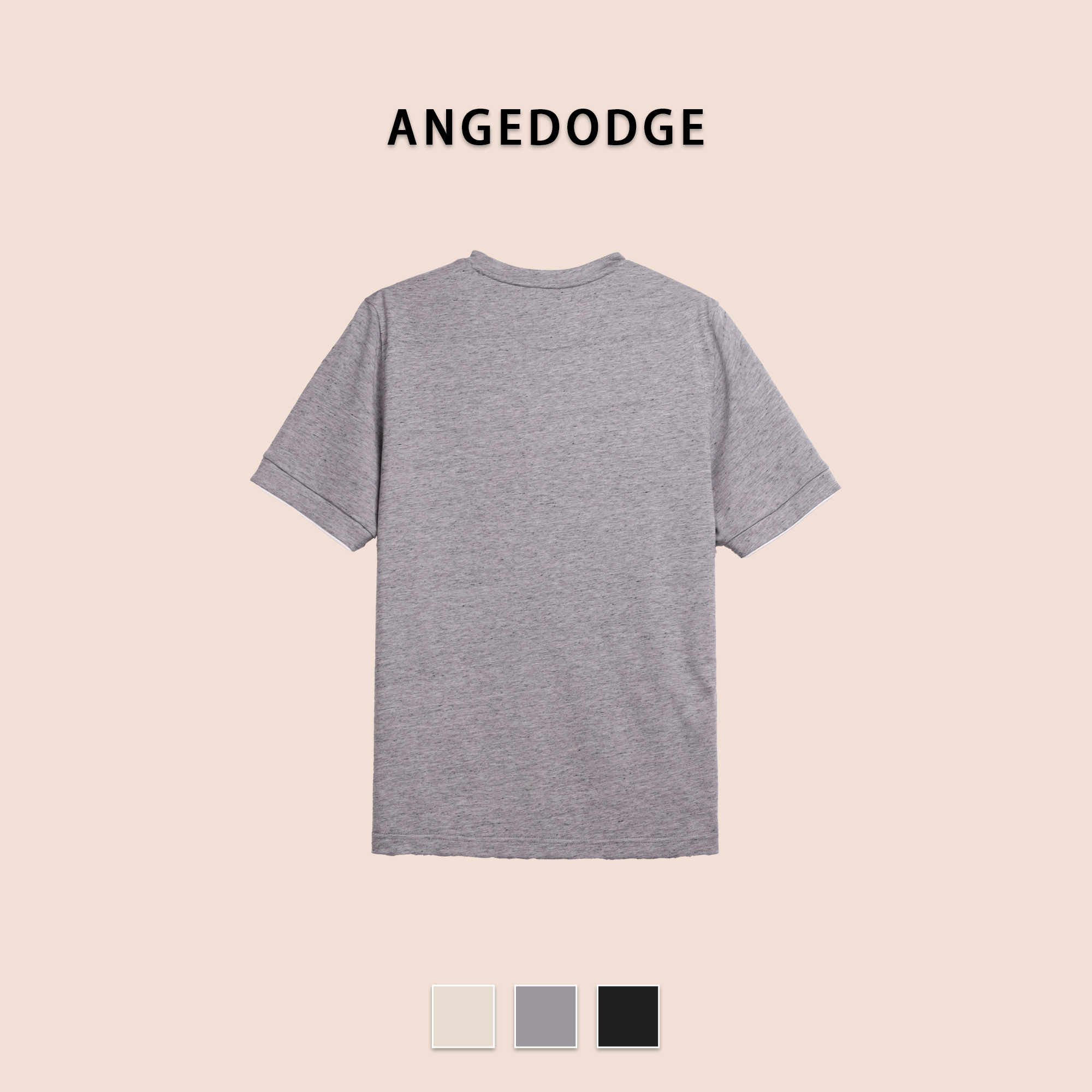 ANGEDODGE Cotton Blend Colorblock T-Shirt — T-Shirts - image 4