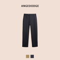 ANGEDODGE Spring-Summer Straight-Leg Black Trousers — Pants - image 1