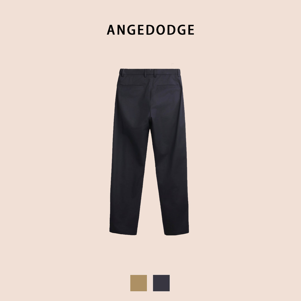 ANGEDODGE Spring-Summer Straight-Leg Black Trousers — Pants - image 2
