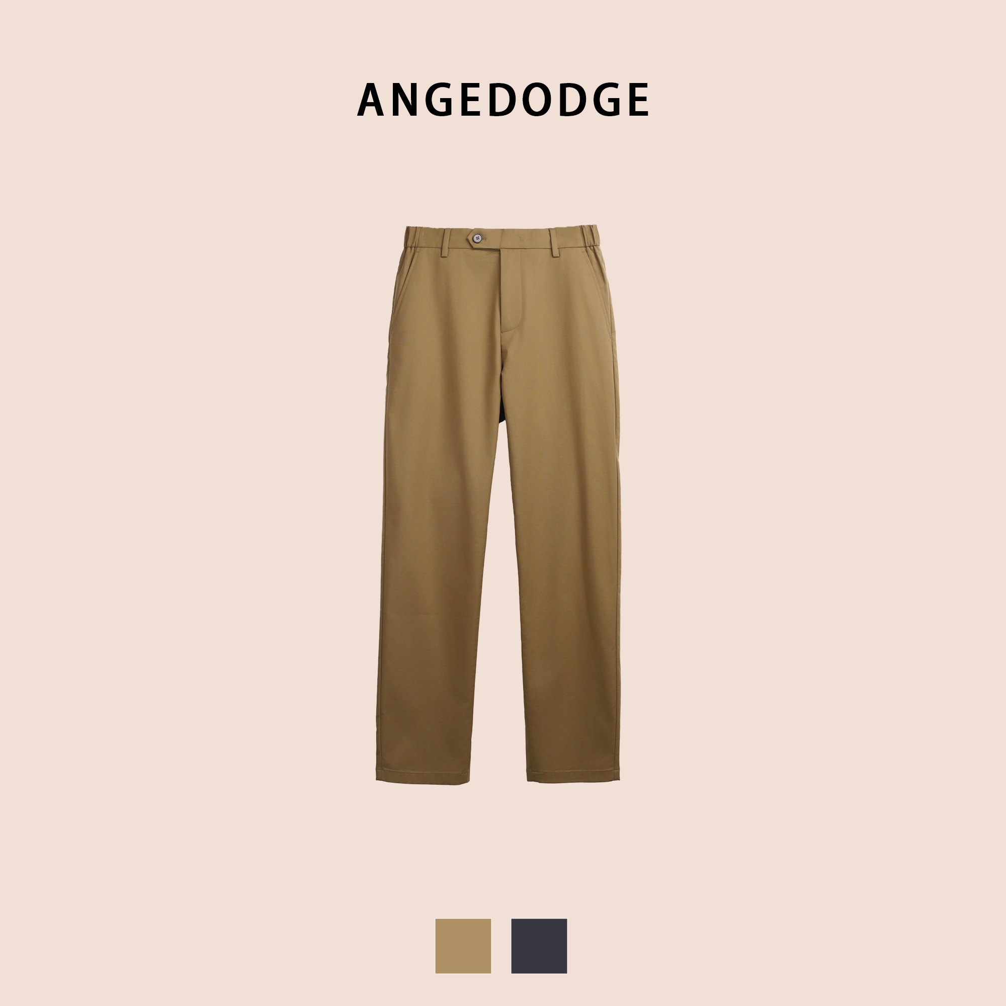 ANGEDODGE Spring-Summer Straight-Leg Black Trousers — Pants - image 3