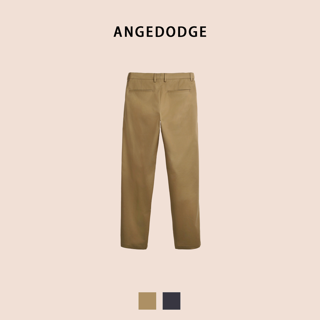 ANGEDODGE Spring-Summer Straight-Leg Black Trousers — Pants - image 4