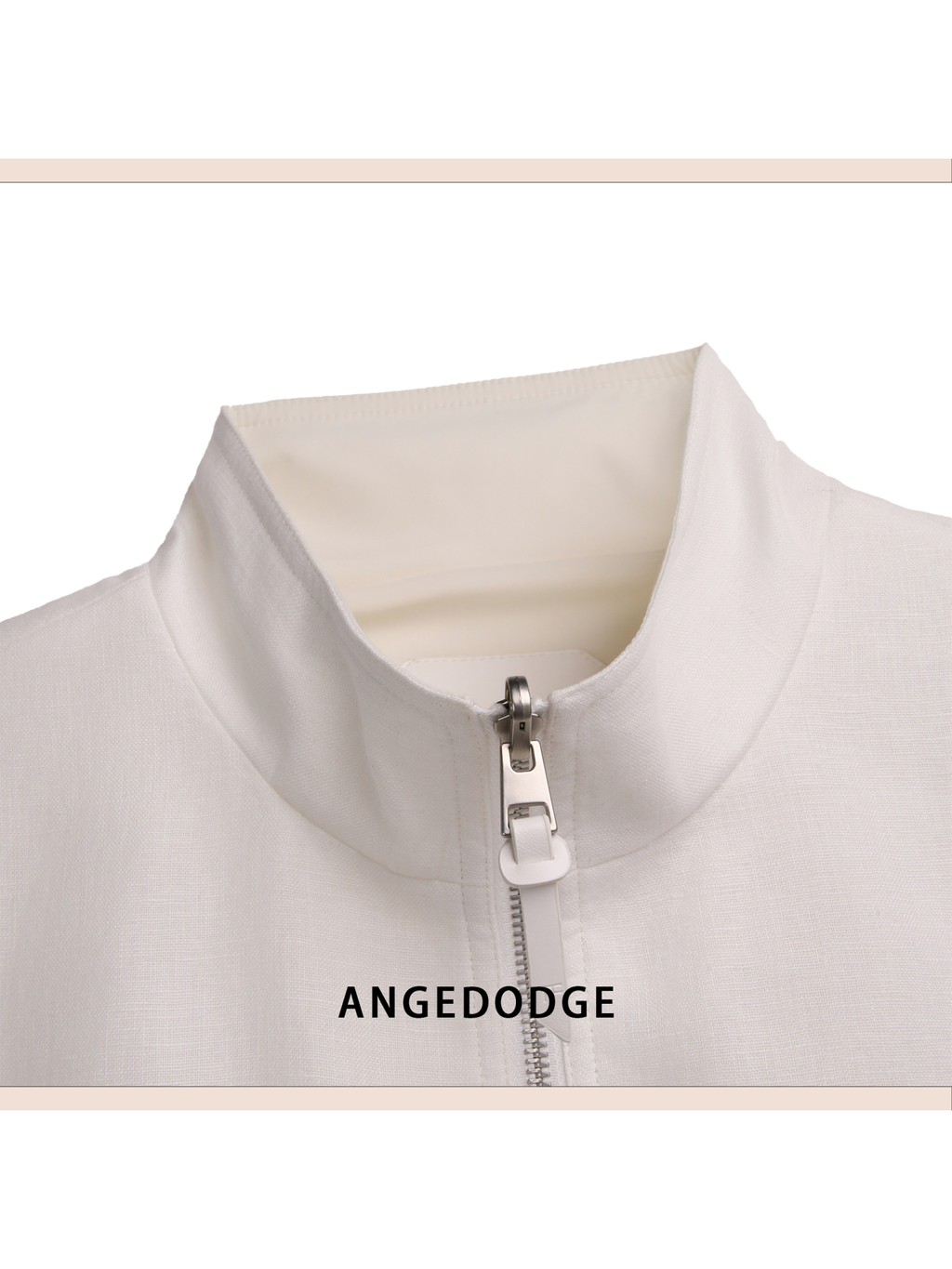 ANGEDODGE Spring Linen Stand Collar Jacket — Jackets - image 5