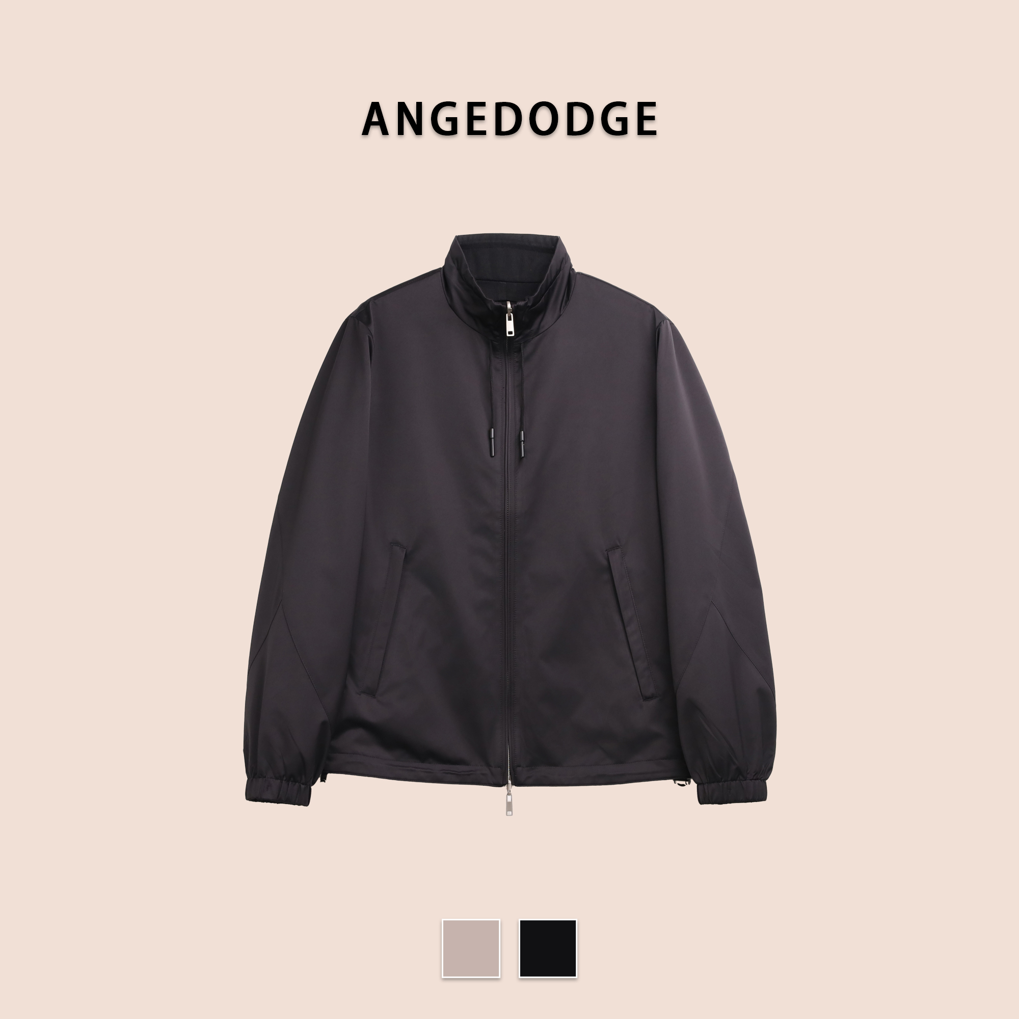 ANGEDODGE Spring Silk Blend Relaxed Jacket — Jackets - image 3