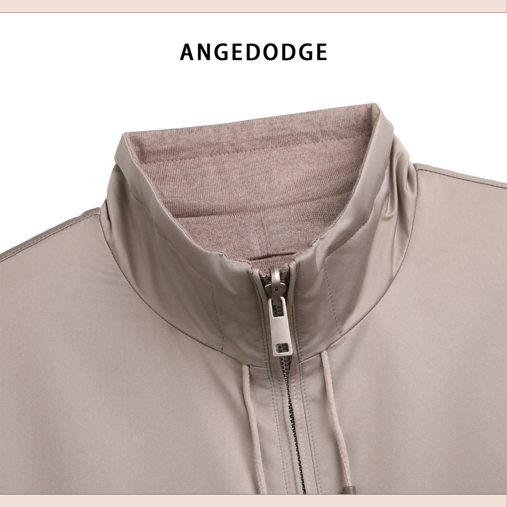 ANGEDODGE Spring Silk Blend Relaxed Jacket — Jackets - image 5