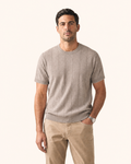 Linen Blend Knit Tee