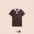 Contrast Collar Knit Polo