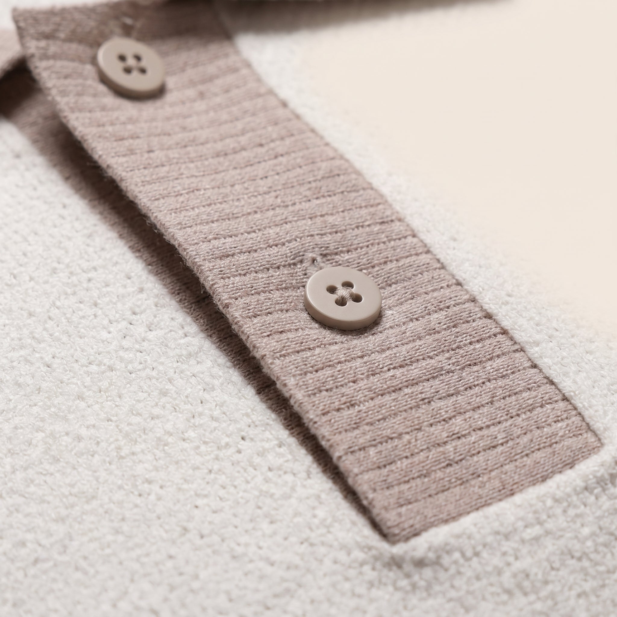 Contrast Collar Knit Polo